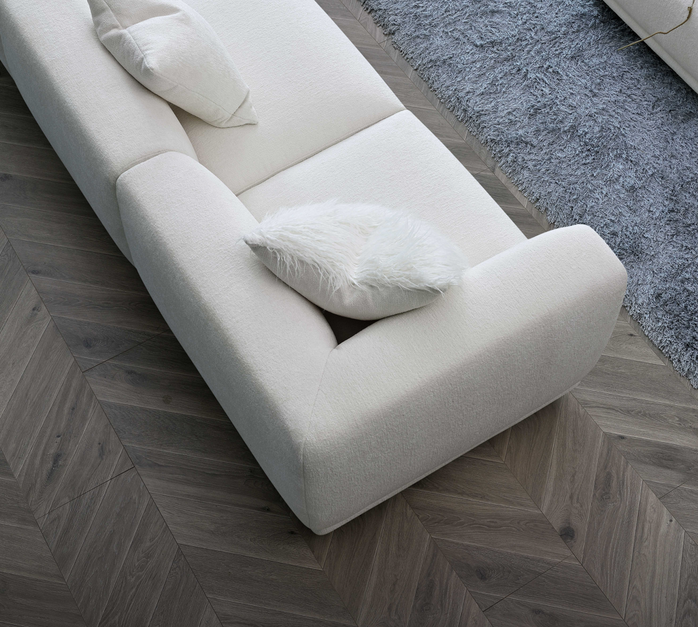 Aluxo Lottie Modular Corner Group in Polar Boucle Modular Corner