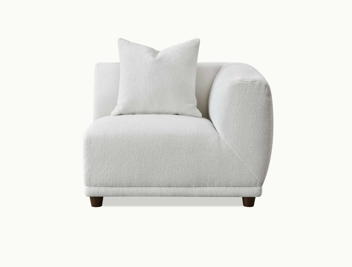 Aluxo Lottie Modular Corner Group in Polar Boucle Modular Corner
