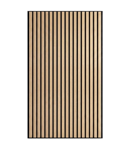 Crafted Luxe Premium Half Wall 3-Sided Acoustic Slat Panels (3 Pack)
