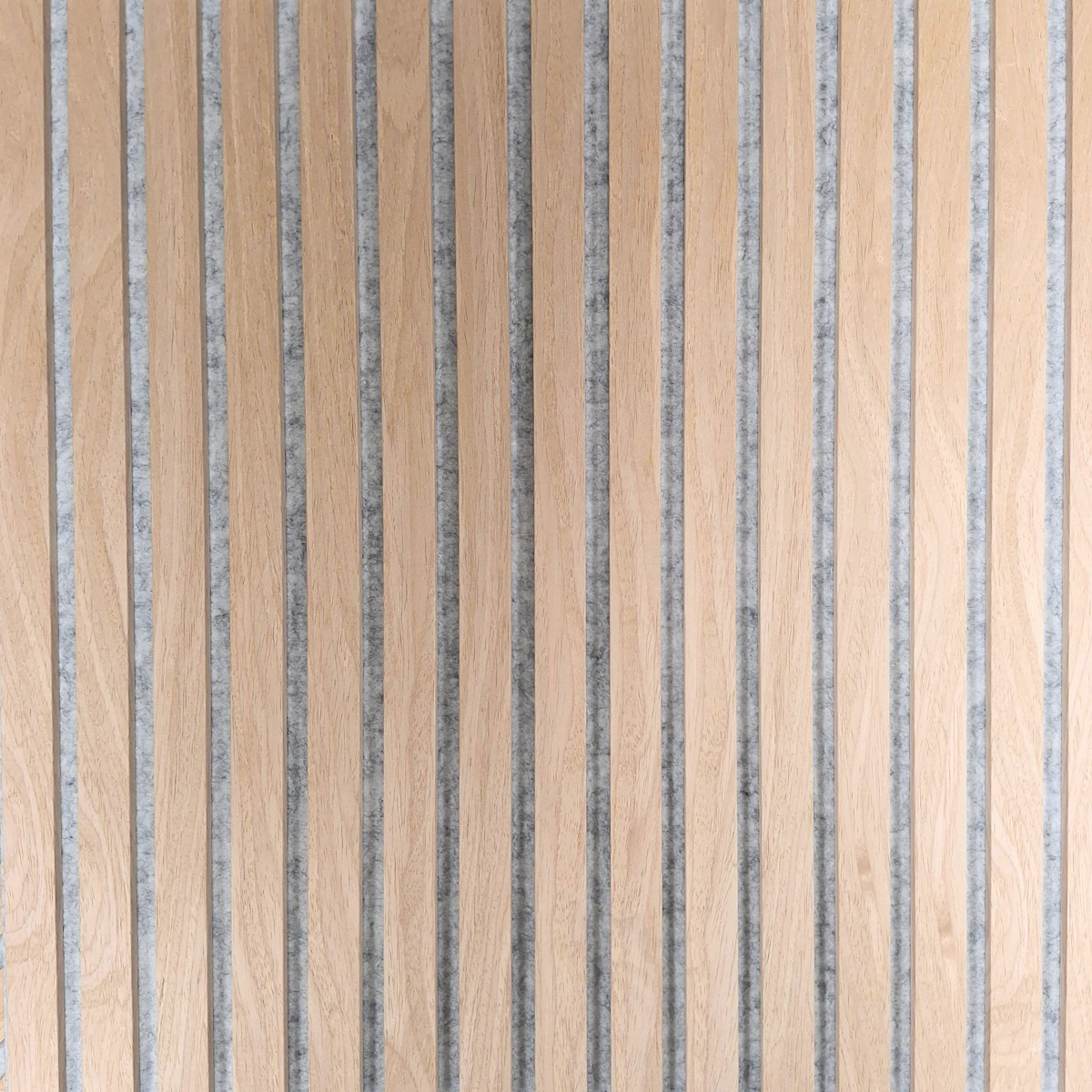 Crafted Luxe Premium Geometric Acoustic Wall Panels – Oak on Grey Felt