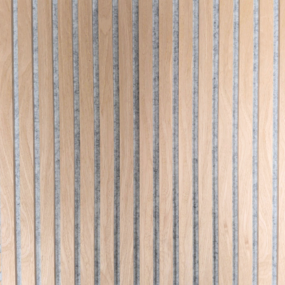 Crafted Luxe Premium Geometric Acoustic Wall Panels – Oak on Grey Felt