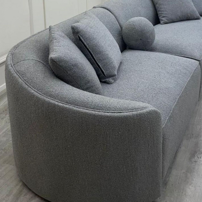 The Pebble Boucle Sofa Grey