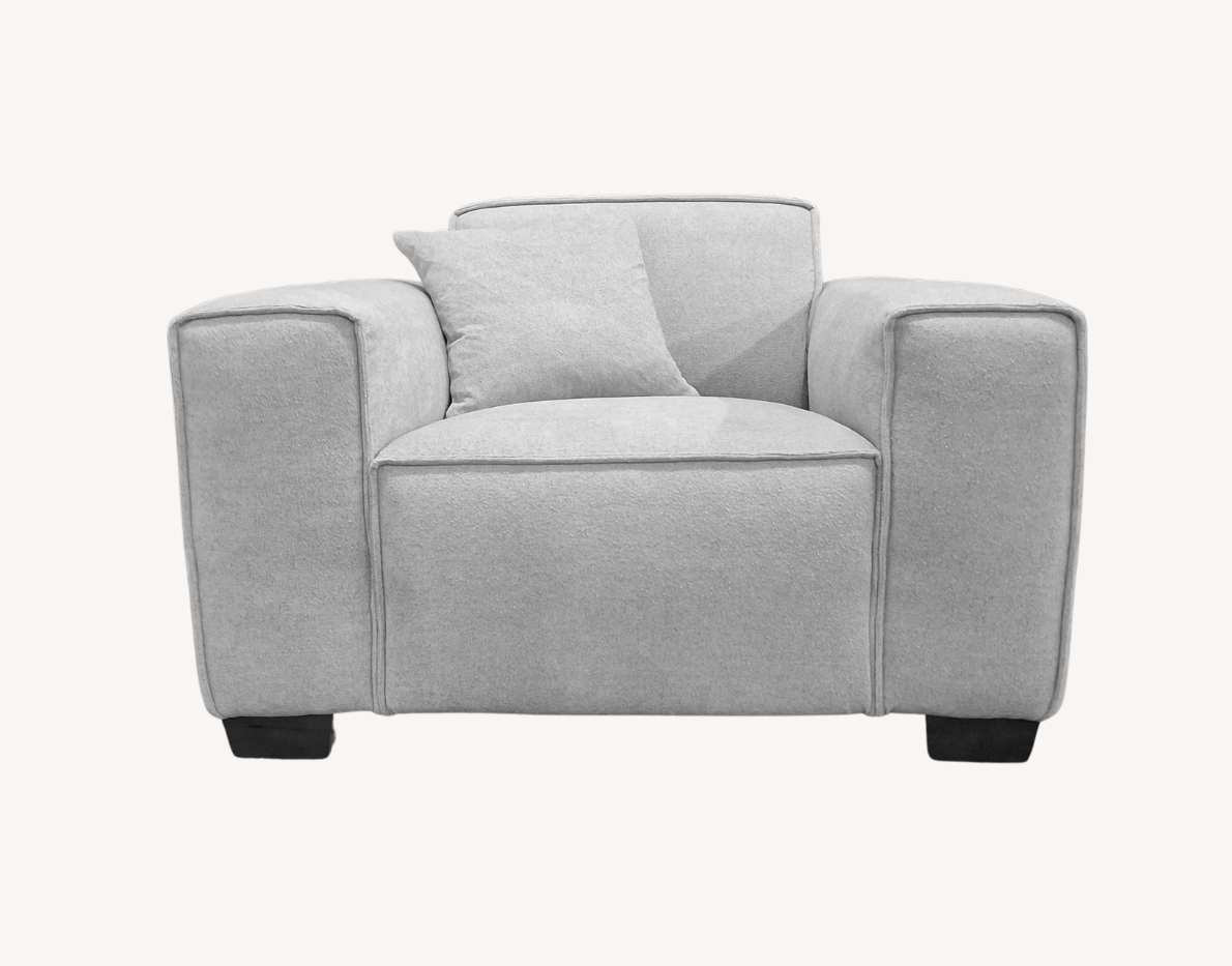 Aluxo Dakota Sofa Range in Pebble Boucle Corner Chaise