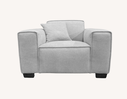 Aluxo Dakota Sofa Range in Pebble Boucle Corner Chaise