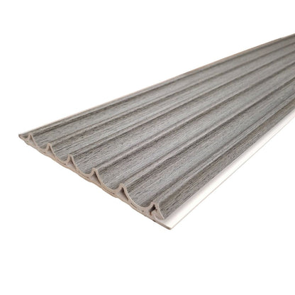 WPC Wood Effect Wave Style Wall Panels Light Oak