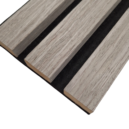Crafted Luxe Premium Acoustic Slat Wall Panels (2 Pack)