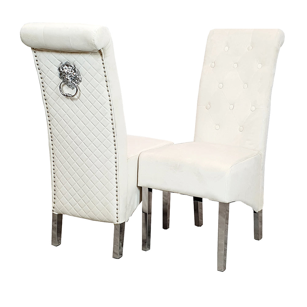 Emma Dining Chair Cream Velvet