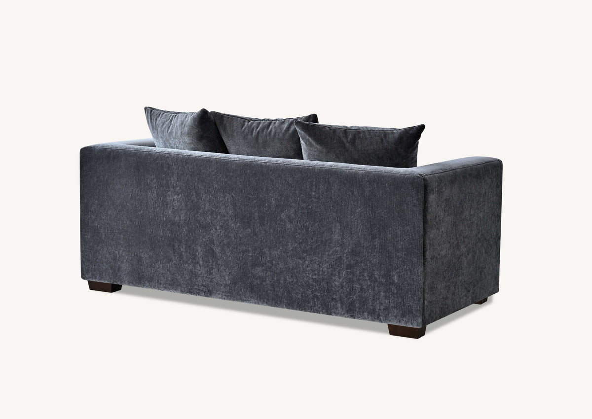 ALUXO® Gramercy Sofa Collection in Steel Grey Velvet