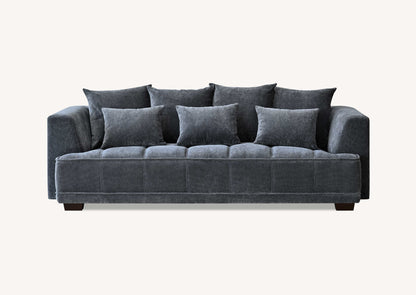 ALUXO® Gramercy Sofa Collection in Steel Grey Velvet