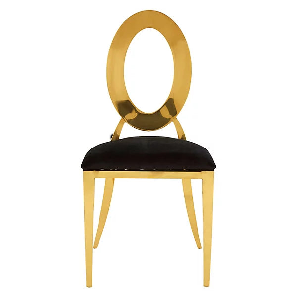 Jasmine Dining Chair Black Velvet