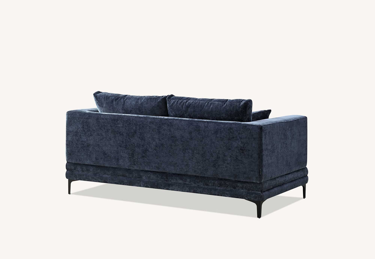 Aluxo Lenox Sofa Range in Aegean Blue Velvet 2 Seater
