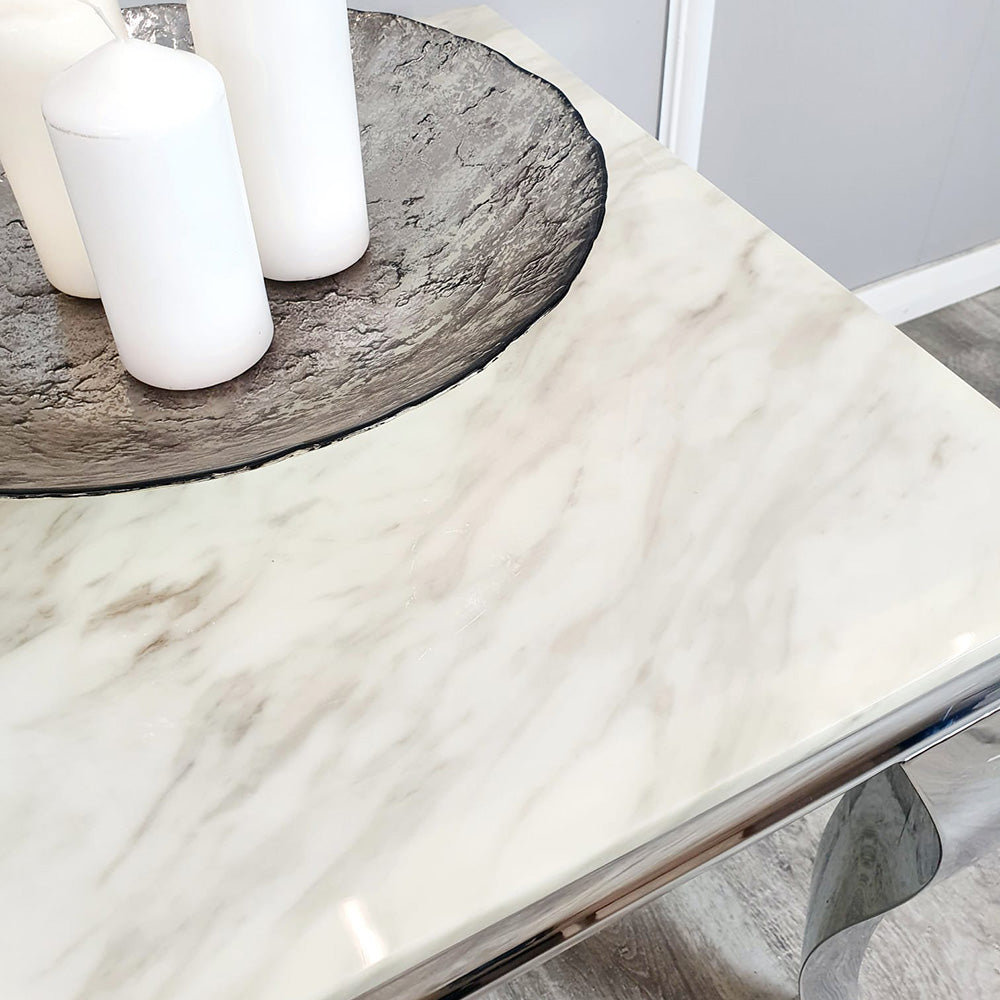 Louis Lamp Table 60cm x 60 cm Pandora Marble