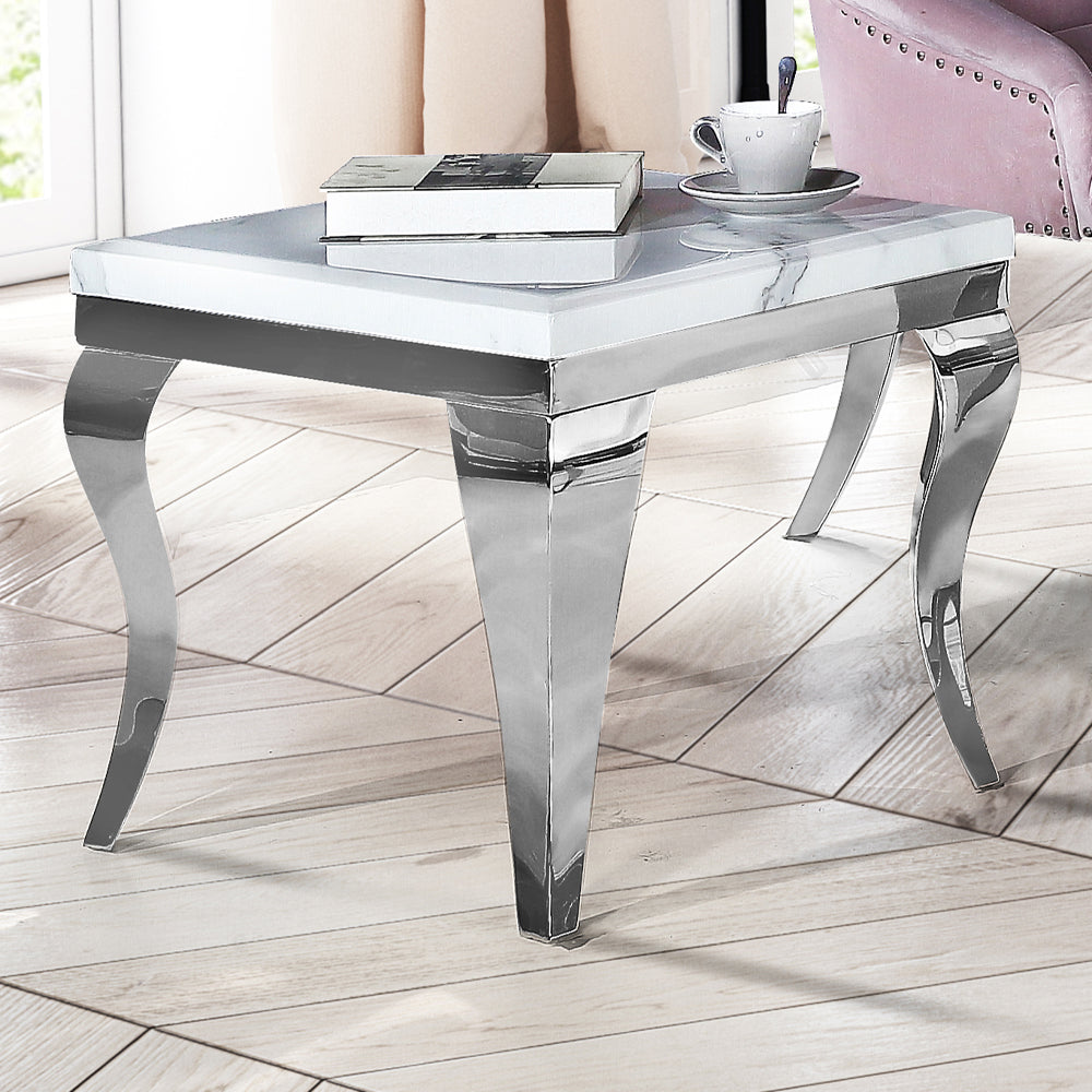 Louis Lamp Table 60cm x 60 cm Pandora Marble