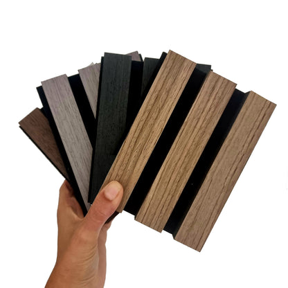 Acoustic Slatted Wall Panels Sample Boxes Wood Acoustic