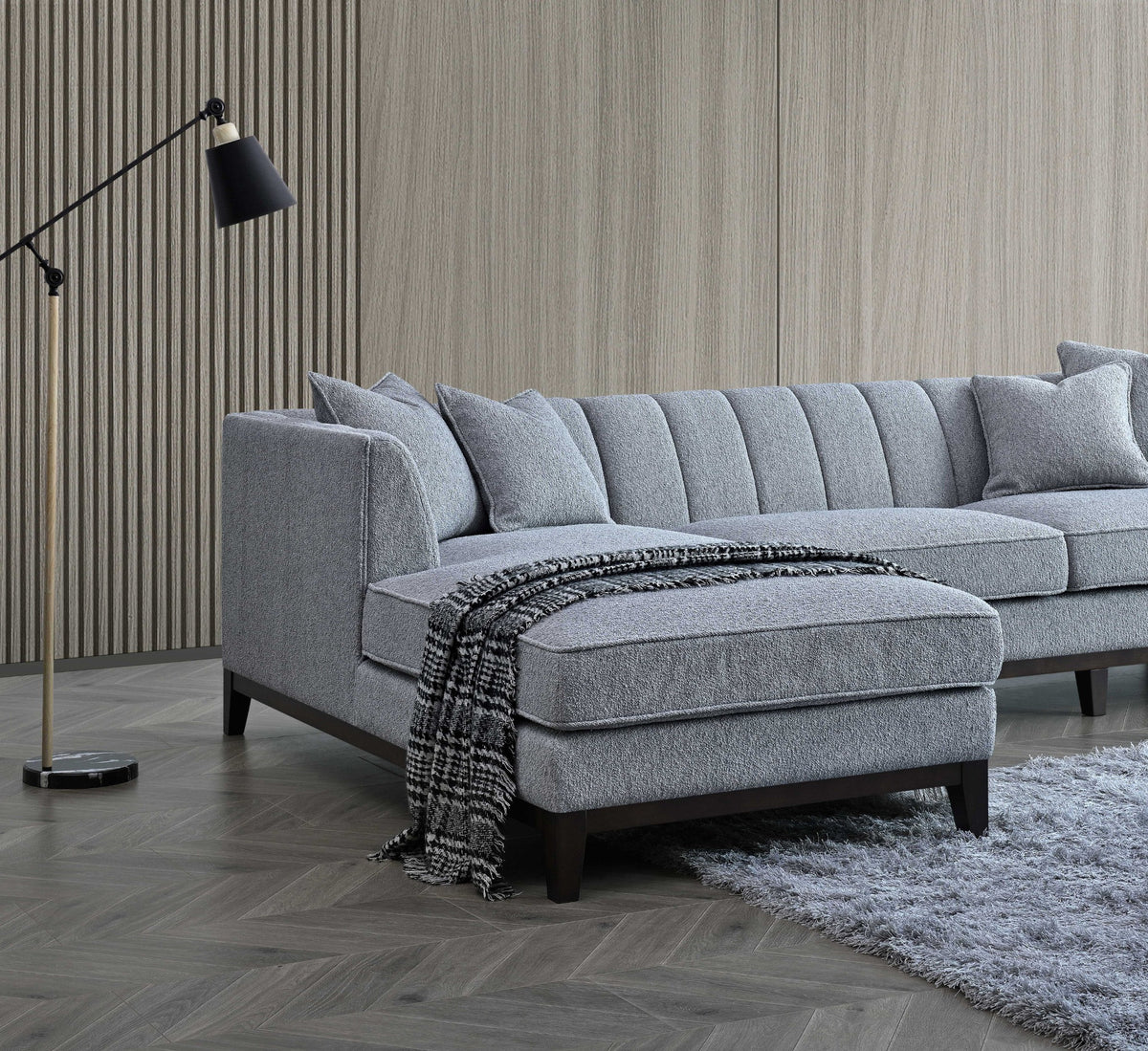 Cooper Dolphin Bouclé Sofa Collection – 3 Seater & Corner Sofas