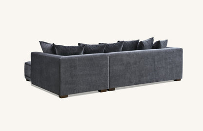 ALUXO® Gramercy Sofa Collection in Steel Grey Velvet