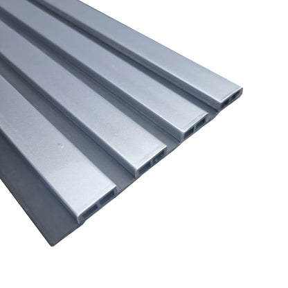 WPC Wood Effect Slatted Wall Panels Ash Grey