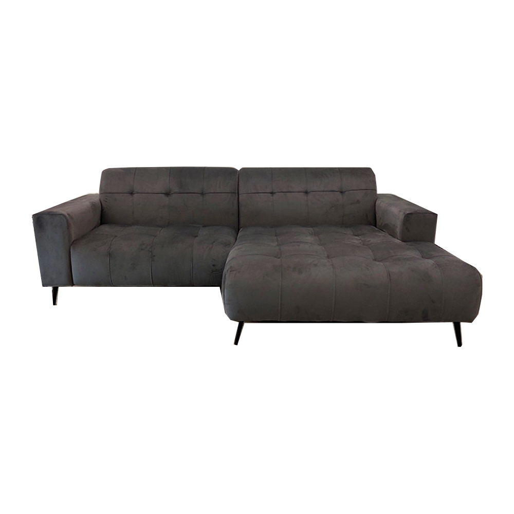 Oslo Open Plan Sofa 3 Piece Silver Grey