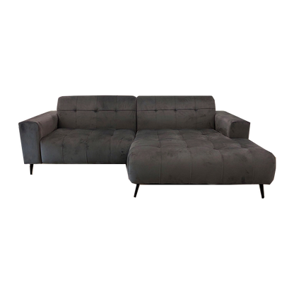 Oslo Open Plan Sofa 3 Piece Silver Grey